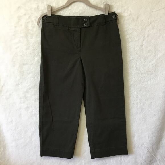 Ann Taylor Dark Brown Cropped Pants - Picture 2 of 10